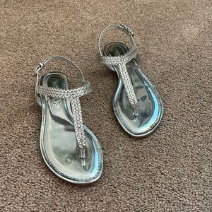 Gianni Bini Marygold Silver Sandals